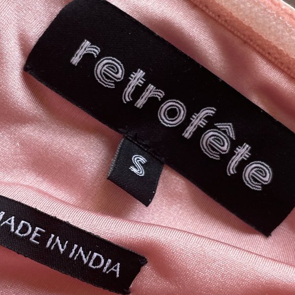 RETROFÊTE Heather Strapless Sequin PINK Dress - Picture 4 of 5